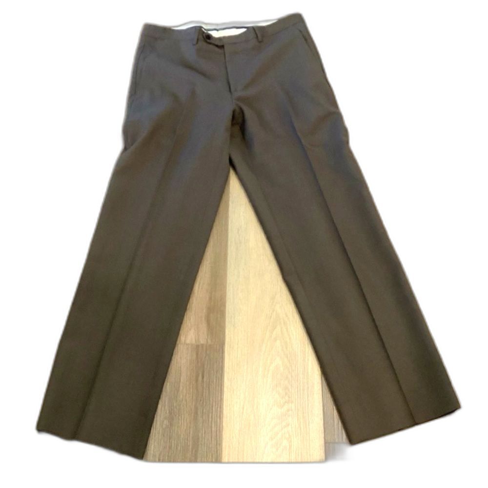 Trussini Dress Pants Men’s Size 34/29 Color Brown 100% Wool Made in Italy